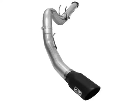 aFe 49-43064-B MACHForce XP Exhaust 5in DPF-Back Stainless Steel Exht 2015 Ford Turbo Diesel V8 6.7L Black Tip