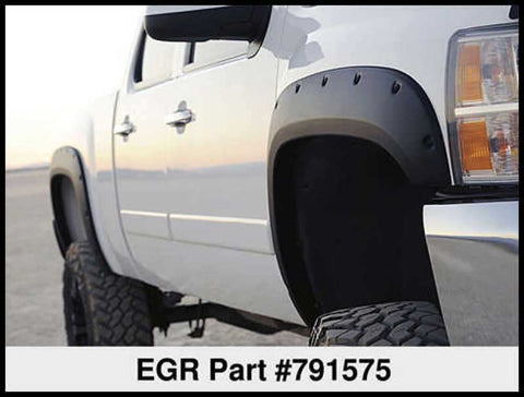EGR 14+ Chev Silverado 6-8ft Bed Bolt-On Look Fender Flares - Set Matte