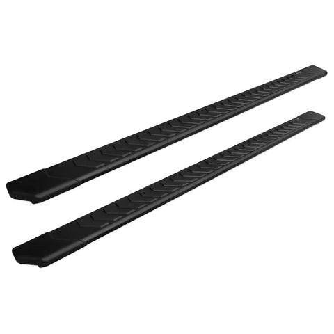 Raptor Series 2204-0132BT - 5 In OEM Style Full Tread Slide Track Running Boards Black Textured Aluminum 07-21 Toyota Tundra Double Cab