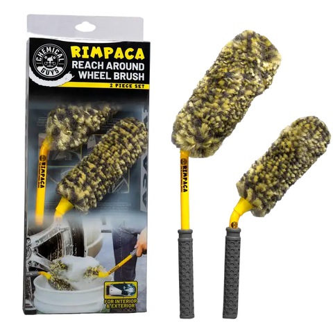 Chemical Guys Rimpaca Reach Around Ultimate Wheel Brush Set - 2 Pcs - Case of 12