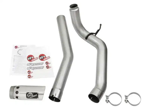 aFe 49-46113-P LARGE Bore HD Exhausts 4in DPF-Back SS-409 2016 Nissan Titan XD V8-5.0L CC/SB (td)
