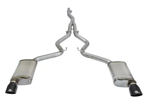 aFe 49-33084-B MACHForce XP Exhausts Cat-Back SS-304 EXH w/ Black Tips 15-16 Ford Mustang EcoBoost 2.3L (t)