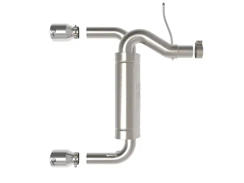 aFe 49-33137-P Vulcan 3in 304 SS Axle-Back Exhaust 2021 Ford Bronco L4-2.3L (t)/V6-2.7L (tt) w/ Polished Tips