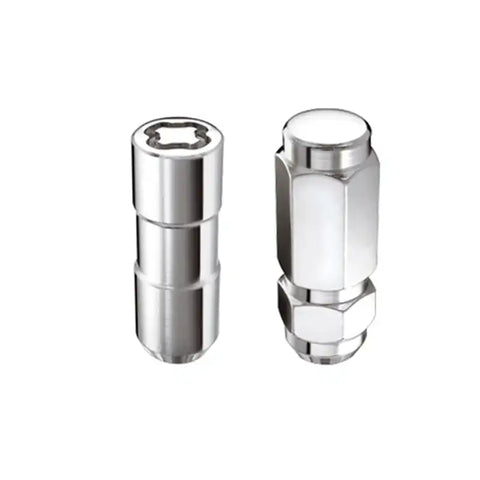 McGard 8 Lug Hex Install Kit w/Locks (Cone Seat Nut / Duplex) 9/16-18 7/8 2.5in L - Chrome