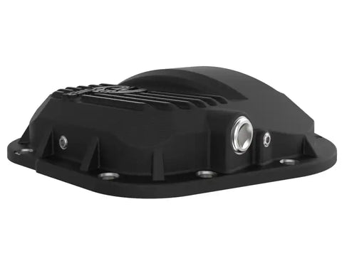 aFe 46-71101B Pro Series Front Diff Cover Black w/ Machined Fins 17-21 Ford Trucks (Dana 60) Gear Oil