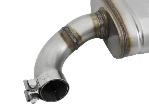 aFe 49-43085-P MACHForce XP 2.5in 409 Stainless Axle Back Exhaust w/Stainless Tips 15-17 Ford Mustang I4-2.3L