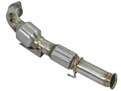 aFe 48-33024-HC Twisted Steel 3in. 304 SS Street Series Downpipe 16-18 Ford Focus RS I4-2.3L (t)
