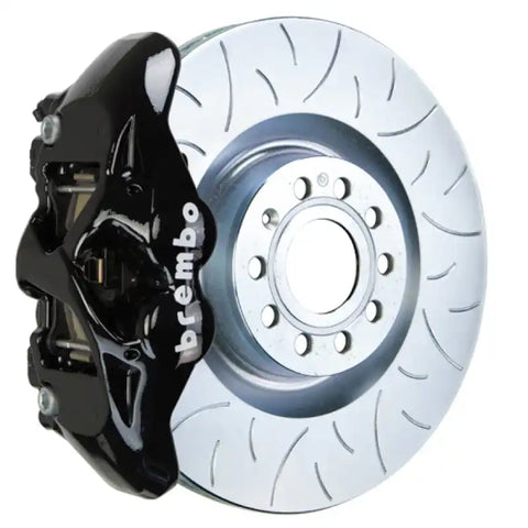 Brembo 07-15 TT 2.0T/3.2L/09-15 TTS Front GT BBK 4 Piston Cast 345x30 1pc Rotor Slotted Type3-Black