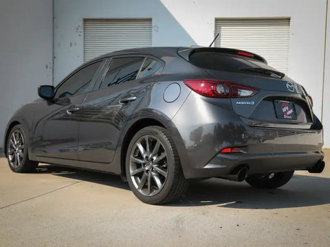 aFe 49-37015-B Takeda 2-1/2in 304 SS Cat-Back Exhaust w/ Black Tips 14-18 Mazda 3 L4 2.0L/2.5L