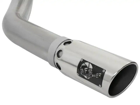 aFe 49-42006-P LARGE BORE HD 4in 409-SS DPF-Back Exhaust w/Polished Tip 07.5-12 Dodge Diesel Trucks L6-6.7L(td)