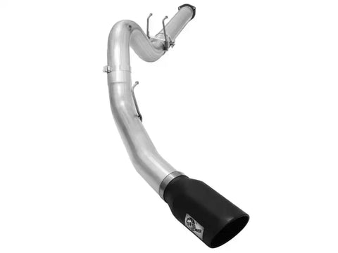 aFe 49-03064-B Atlas Exhausts 5in DPF-Back Aluminized Steel Exhaust Sys 2015 Ford Diesel V8 6.7L (td) Black Tip