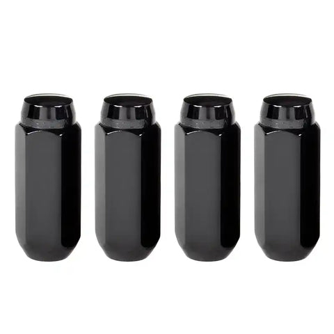 McGard Hex Lug Nut (Cone Seat) M14X2.0 / 13/16 2.25in. Length (4-Pack) - Black