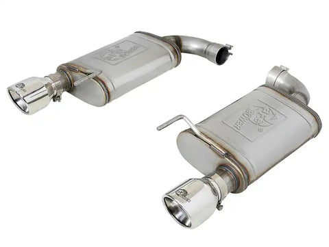aFe 49-43105-P MACH Force-Xp SS Axle Back Exhaust w/Polished Tips 15-17 Ford Mustang GT V8-5.0L