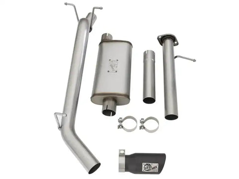 aFe 49-44058-B Mach Force-XP Exhaust 3in CB SS 15-17 GM Colorado/Canyon 2.5L/3.6L Side Exit w/ Black Tip