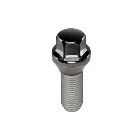 McGard Hex Lug Bolt (Cone Seat) M12X1.25 / 17mm 22.0mm Shank Length (Box of 50) - Black
