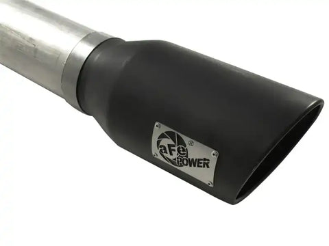 aFe 49-42016-B MACHForce XP 5in DPF-Back 409SS Exhaust Dodge Diesel Trucks 07.5-12 L6-6.7L (td) Black Tip