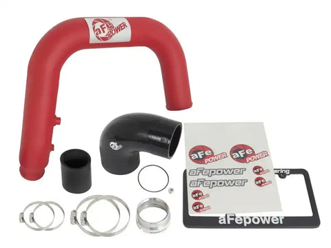 aFe 46-20268-R BladeRunner 2.5in Red IC Tube Hot Side w/ Coupling & Clamp Kit 2016 GM Colorado/Canyon 2.8L
