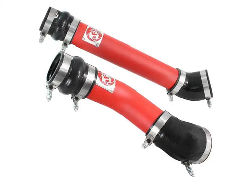 aFe 46-20064-R Bladerunner Intercooler Tubes Hot & Cold Side 3.5in 94-02 Dodge Diesel Trucks L6-5.9L (td) - Red