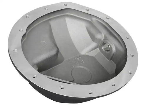 aFe 46-70362-WL Rear Differential Cover Black w/Machined Fins Nissan Titan XD 16-19 - w/Oil