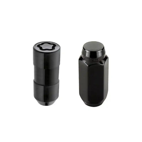 McGard 6 Lug Hex Install Kit w/Locks (Cone Seat Nut) M14X2.0 / 13/16 2.25in. Length - Black