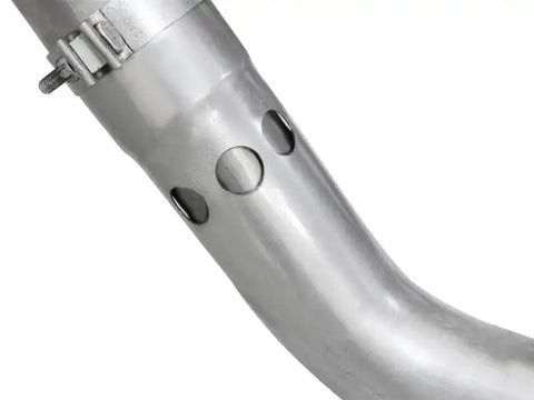 aFe 49-03065-P Atlas Exhaust 4in DPF-Back Aluminized Steel Polished Tip 11-14 ford Diesel Truck V8-6.7L