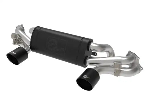 aFe 49-36443-B MACHForce XP 2.25in-2.5in 304SS Exhaust Cat-Back Porsche 20-22 Cayman GT4(718) 4.0L - Black Tips