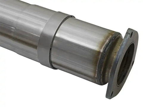 aFe 49-43090-B Large Bore-HD 5in DPF Back 409 SS Exhaust System w/Black Tip 2017 Ford Diesel Trucks V8 6.7L(td)