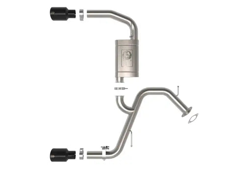 aFe 49-37027-B Takeda Hyundai Elantra N 22-23 L4-2.0L (t) 3in SS Axle-Back Exhaust System w/ Black Tips