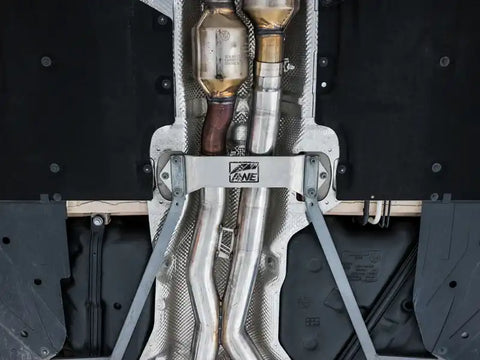 AWE Tuning BMW F8X M3/M4  Track Edition Catback Exhaust - Chrome Silver Tips