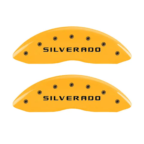 MGP 4 Caliper Covers Engraved Front & Rear MGP Yellow Finish Black Characters 2004 Audi S4