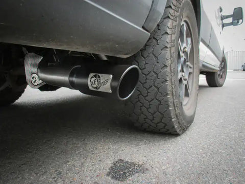 aFe 49-33112-B Vulcan Series 3.5in 409 SS Cat-Back Exhaust 13-19 Ford Transit V6 3.5L (TT) w/ Black Tips