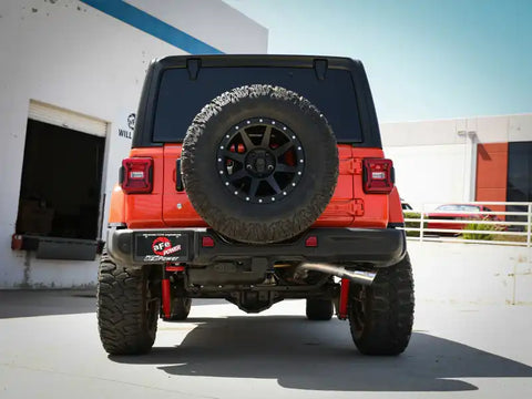 aFe 49-38092-P 20-21 Jeep Wrangler Large Bore-HD 3in 304 Stainless Steel DPF-Back Exhaust System - Polished Tip