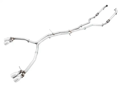 AWE Tuning Audi B9 S5 Sportback Track Edition Exhaust - Non-Resonated (Silver 90mm Tips)