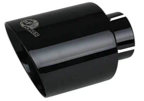 aFe 49T25454-B071 Takeda 409 SS Clamp-On Exhaust Tip 2.5in. Inlet / 4.5in. Outlet 7in. L - Black