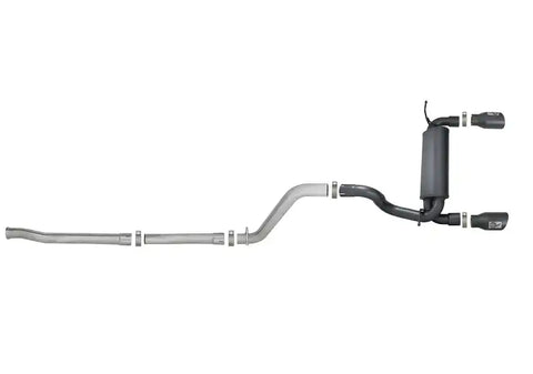 aFe 49-48076-B Rebel Series 2.5in 409 SS Cat-Back Exhaust w/ Black Tips 18-19 Jeep Wrangler (JL) V6 3.6L