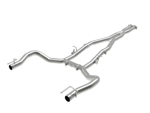 aFe 49-32070NM MACH Force-Xp 3in 304 SS Cat-Back Exhaust 15-20 Dodge Charger Hellcat V8-6.2L/6.4L w/o Muffler