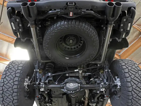 aFe 49-38095-P Vulcan Series 3in 304SS Cat-Back 21 Jeep Gladiator V6-3.0L (td) - Dual Polished Tip