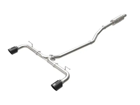 aFe 49-37015-B Takeda 2-1/2in 304 SS Cat-Back Exhaust w/ Black Tips 14-18 Mazda 3 L4 2.0L/2.5L