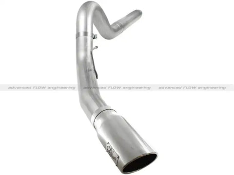 aFe 49-03054-P Atlas 5in DPF-Back Aluminized Steel Exh Sys, Ford Diesel Trucks 08-10 V8-6.4L (td) Polished tip