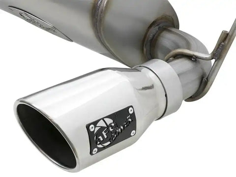 aFe 49-48061-P Rebel Series 2.5in 409 SS Axle-Back Exhaust w/Polished Tips 07+ Jeep Wrangler (JK) V6 3.6L/3.8L
