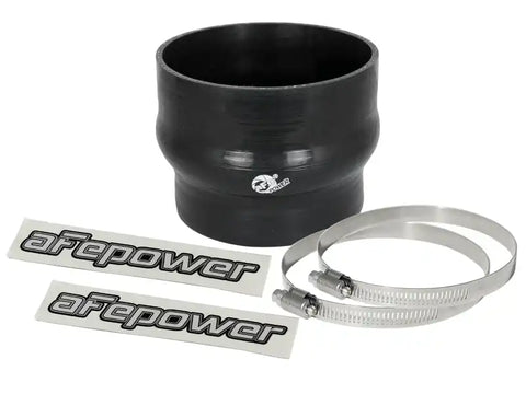 aFe 59-00077 Magnum FORCE CAI Silicone Coupling Kit (4in. ID to 3.5in. ID) 2.75in L Straight Reducer - Black