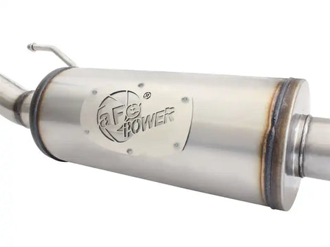 aFe 49-48057 MACHForce XP 2-1/2in SS-409 Cat-Back Exhausts w/ 18in Muffler 07-17 Jeep Wrangler V6-3.6L