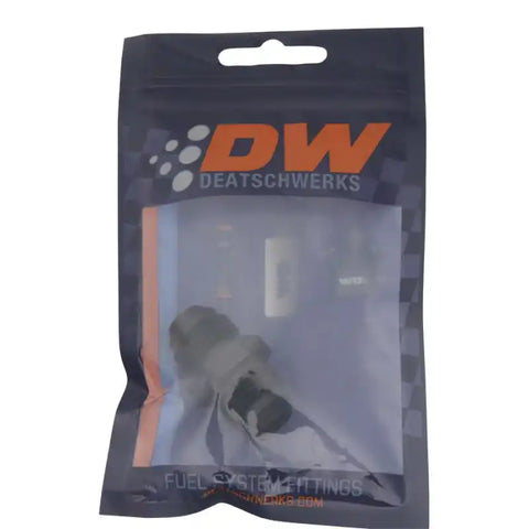 DeatschWerks 8AN Male Flare to 8AN Male Flare Coupler - Anodized Matte Black