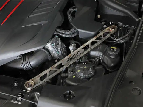 aFe 450-721003-A CONTROL 304 Stainless Steel Front Suspension Strut Brace Raw - Toyota GR Supra (A90) 20-21