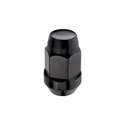 McGard Hex Lug Nut (Cone Seat Bulge Style) M12X1.5 / 3/4 1.45in. Length (4-Pack) - Black