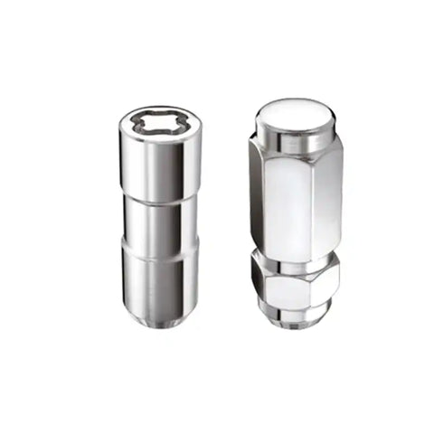 McGard 8 Lug Hex Install Kit w/Locks (Cone Seat Nut / Duplex) 9/16-18 7/8 2.5in L - Chrome