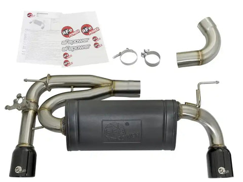 aFe 49-36336-B MACHForce XP Exhausts Axle-Back 12-15 BMW 335i 3.0T (SS w/Black Tips)