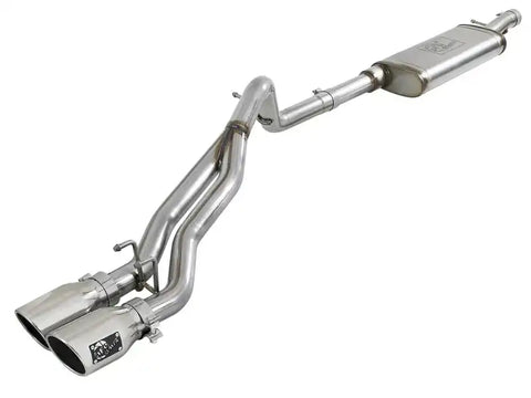 aFe 49-48054-P Rebel Series 2.5in SS Cat-Back Exhaust w/ Polished Tip 07-18 Jeep Wrangler (JK) V6 3.6/3.8L 4dr