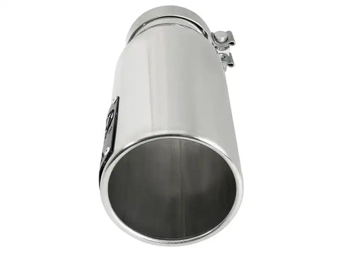 aFe 49T40501-P122 SATURN 4S 4in SS Intercooled Exhaust Tip - Polished In x 5in Out 12in L Bolt-On