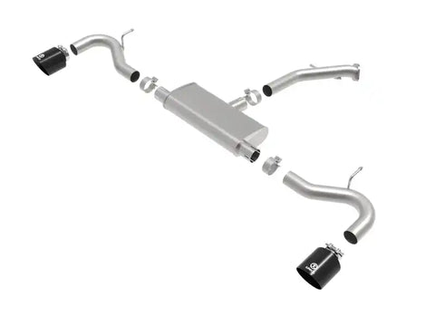 aFe 49-47016-B Takeda Series 2.5in 409 SS Axle-Back Exhaust 18-20 Hyundai Elantra GT L4-1.6L(t) w/ Black Tips